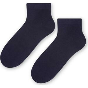 TMAVĚ MODRÉ PÁNSKÉ KOTNÍKOVÉ PONOŽKY ART.010 GK004,  NAVY BLUE Velikost: 41-43