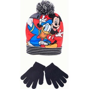 MICKEY MOUSE SET ČEPICE A RUKAVIC PRO KLUKY Velikost: 52