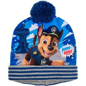 PAW PATROL MODRÁ ČEPICE S BAMBULÍ Velikost: 54