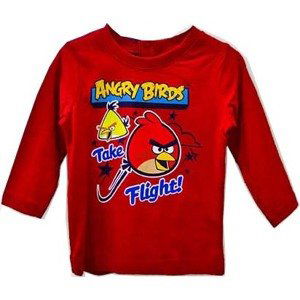 ANGRY BIRDS KLUČIČÍ ČERVENÉ TRIČKO Velikost: 86