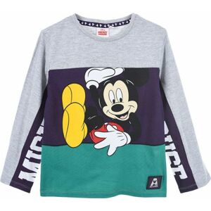 SPORTOVNÍ MIKINA MICKEY MOUSE - ŠEDO-MODRO-ZELENÁ Velikost: 104