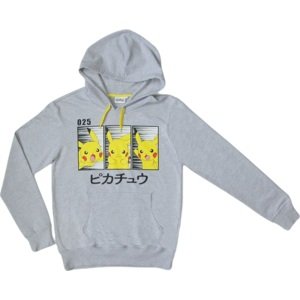 ŠEDÁ PÁNSKÁ MIKINA POKEMON PIKACHU Velikost: XL