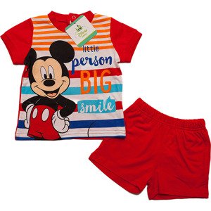 MICKEY MOUSE ČERVENÝ CHLAPECKÝ BABY SET Velikost: 71