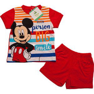 MICKEY MOUSE ČERVENÝ CHLAPECKÝ BABY SET Velikost: 81