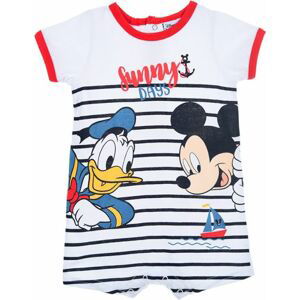 BÍLÉ PRUHOVANÉ CHLAPECKÉ BODY DISNEY BABY MICKEY MOUSE Velikost: 74