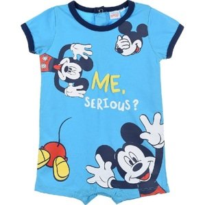 MODRÉ CHLAPECKÉ KRÁTKÉ BODY MICKEY MOUSE Velikost: 67