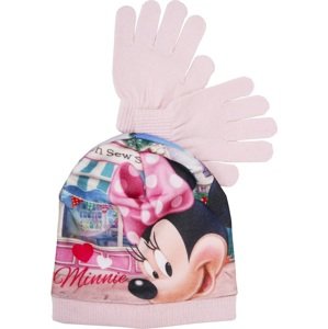 MINNIE MOUSE DÍVČÍ RŮŽOVÝ SET S CELOPLOŠNÝM POTISKEM Velikost: 52