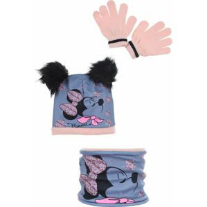 MODRÝ SET S BAMBULKAMI MINNIE MOUSE Velikost: 52