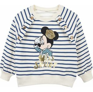 MODŘE PRUHOVANÁ MIKINA DISNEY MINNIE SAILOR Velikost: 116