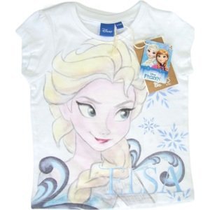 Disney Frozen Elsa bílé dívčí tričko s potiskem Velikost: 116/122