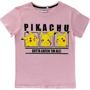 RŮŽOVÉ DÁMSKÉ TRIČKO PIKACHU POKEMON Velikost: M