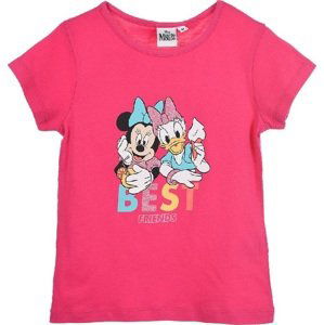 RŮŽOVÉ DÍVČÍ TRIČKO S POTISKEM DISNEY MINNIE MOUSE Velikost: 98