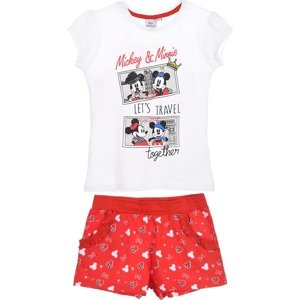 MINNIE MOUSE DÍVČÍ BÍLO/ČERVENÝ SET Velikost: 98