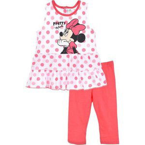 DISNEY MINNIE MOUSE DÍVČÍ RŮŽOVÝ SET HALENKA+LEGÍNY Velikost: 67