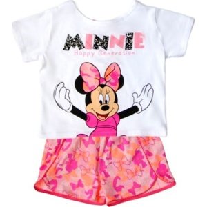 BÍLO-RŮŽOVÝ DÍVČÍ SET MINNIE MOUSE DISNEY Velikost: 98