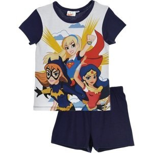 DC SUPER HERO GIRLS TMAVĚ MODRÉ DÍVČÍ PYŽAMO Velikost: 104