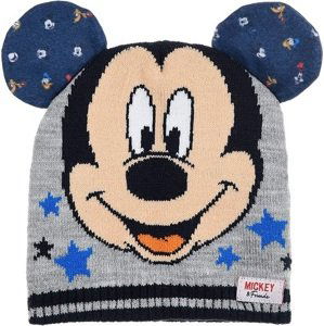 ŠEDÁ CHLAPECKÁ ČEPICE  MICKEY MOUSE Velikost: 48