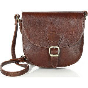 MARCO MAZZINI TMAVĚ HNĚDÁ MENŠÍ CROSSBODY KABELKA (L245B) Velikost: ONE SIZE