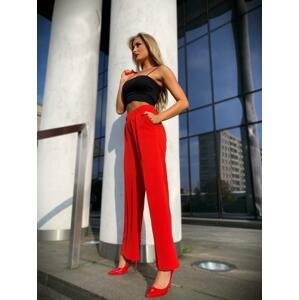 Červené dámské kalhoty YOLO-20-12-6 Velikost: XS/S