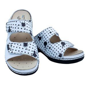VIENA dámská pantofle pratelná bílá a puntíky WG8F7510 Nursing Care Velikost: 38
