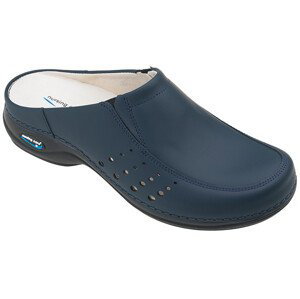 BERLIM pracovní kožená pratelná obuv s certifikací unisex bez pásku tmavě modrá WG4A03 Nursing Care Velikost: 41