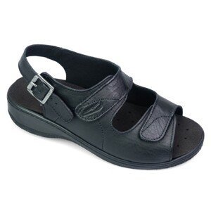 MOLEDO sandálek pro širokou nohu dámské černé BE511 Nursing Care Velikost: 37