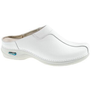 MADRID pracovní kožená pratelná obuv s certifikací unisex bez pásku bílá WG210 Nursing Care Velikost: 38