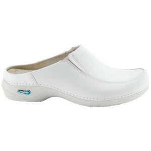 PARIS pracovní kožená pratelná obuv s certifikací unisex bez pásku bílá WG410 Nursing Care Velikost: 37