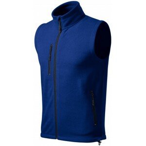 Fleecová vesta kontrastní, kráľovská modrá, M