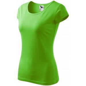 Dámské triko s velmi krátkým rukávem, jablkově zelená, XL
