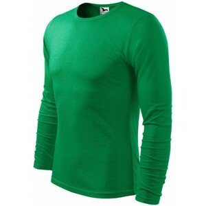 Pánské triko s dlouhým rukávem, trávově zelená, 2XL
