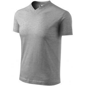 Tričko s krátkým rukávem, středně hrubé, tmavěšedý melír, XL