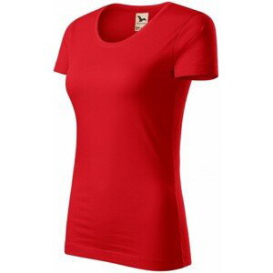 Dámské triko, organická bavlna, červená, XL