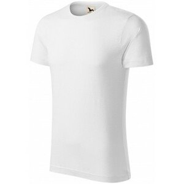 Pánské triko, strukturovaná organická bavlna, bílá, 2XL