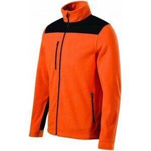 Hřejivá unisex fleecová bunda, oranžová, S