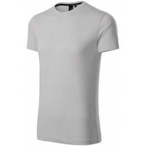 Exkluzivní pánské tričko, stříbrná šedá, XL