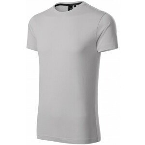 Exkluzivní pánské tričko, stříbrná šedá, 3XL