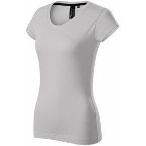 Exkluzivní dámské tričko, stříbrná šedá, XL