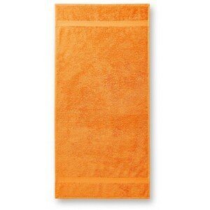 Bavlněný ručník hrubší, mandarinková oranžová, 50x100cm