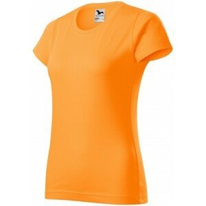 Dámské triko jednoduché, mandarinková oranžová, XL