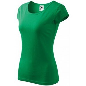 Dámské triko s velmi krátkým rukávem, trávově zelená, XS