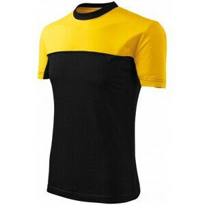 Tričko dvoubarevné, žlutá, XL