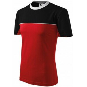 Tričko dvoubarevné, červená, XL