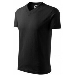Tričko s krátkým rukávem, středně hrubé, černá, 2XL