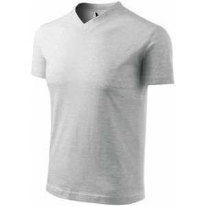 Tričko s krátkým rukávem, středně hrubé, světlešedý melír, 2XL