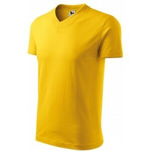 Tričko s krátkým rukávem, středně hrubé, žlutá, M