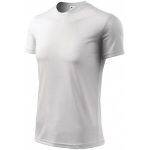 Tričko s asymetrickým průkrčníkem, bílá, XL