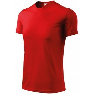 Tričko s asymetrickým průkrčníkem, červená, L