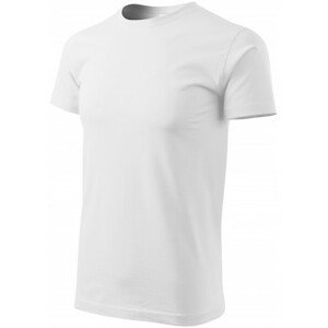 Pánské triko jednoduché, bílá, XS