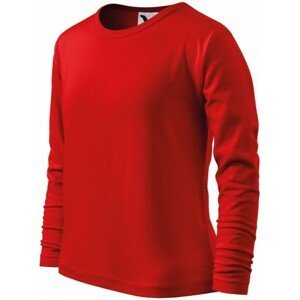 Dětské tričko s dlouhým rukávem, červená, 134cm / 8let